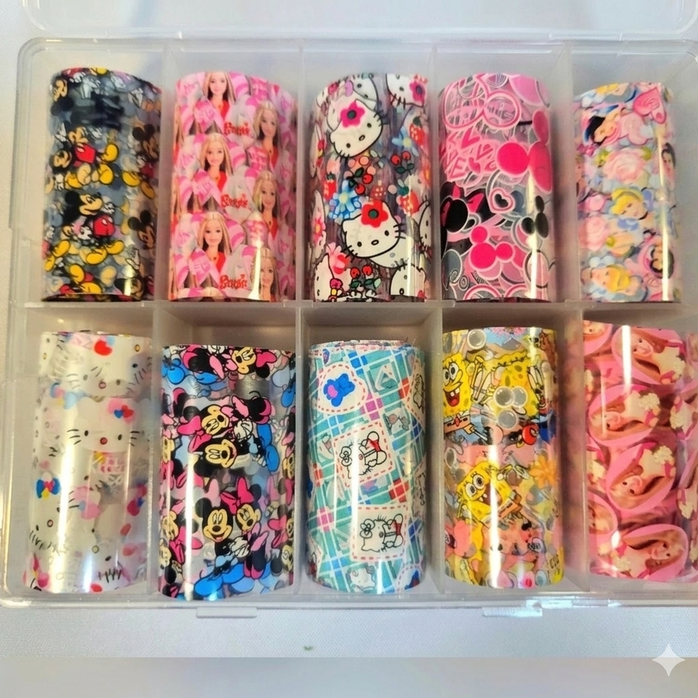 Mini Mouse | Hello Kitty | Barbie | Nail Foil